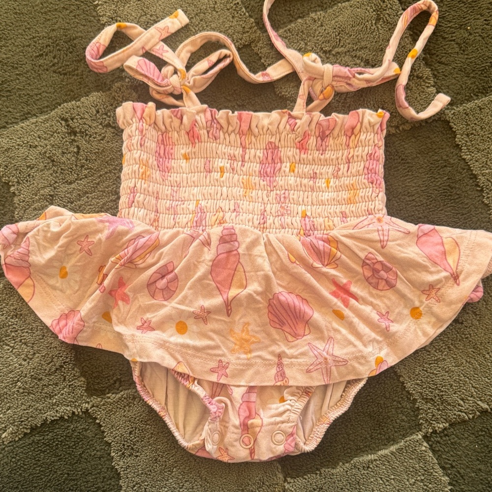 Pink Seashell Kids Bodysuit